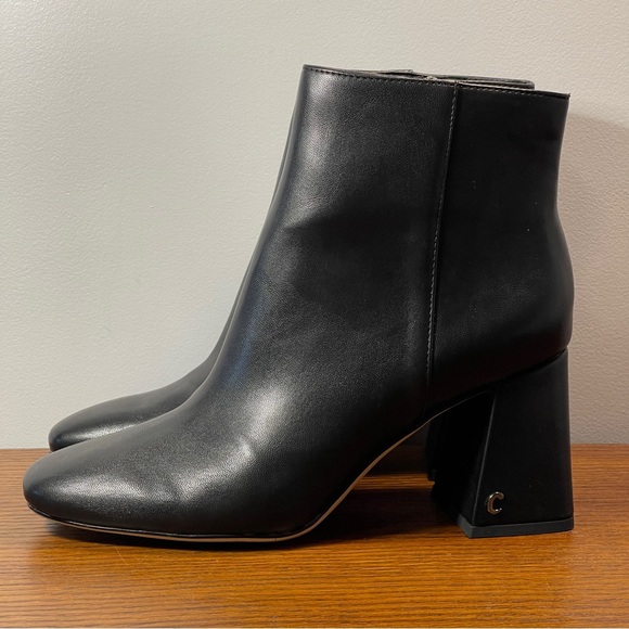 NWT | Circus by Sam Edelman Kate Bootie Ankle Boot Black Napa Leather - Picture 12 of 16